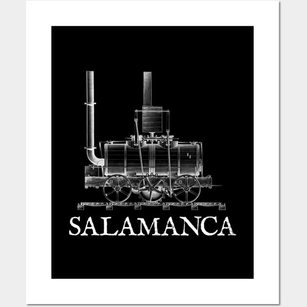 SALAMANCA Steam Locomotive 1812 Engine Train History Wall Art by Decamega